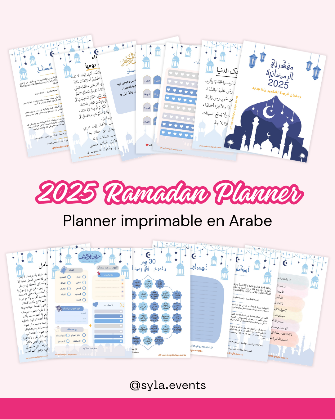 Ramadan Planner 2025 PDF en Arabe